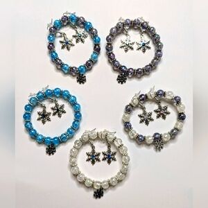 Girls Winterland bracelet and earring sets